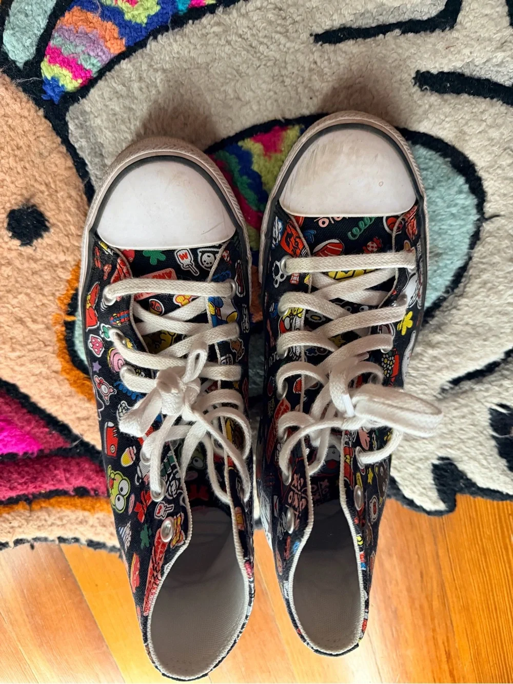 Hello kitty Converse Black High-Top Kids Sneakers